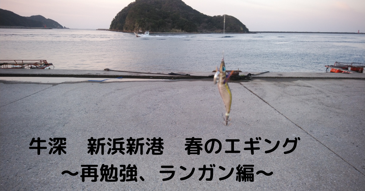 牛深 新浜新港 春のエギング 再勉強 ランガン編 楽しむ釣りやアウトドアの栞 牛深 新浜新港 春のエギング 再勉強 ランガン編 楽しむ釣りやアウトドアの栞