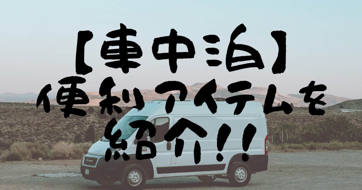 釣り 車中泊 快適に車中泊をするために便利なアイテムを紹介してみた 楽しむ釣りやアウトドアの栞